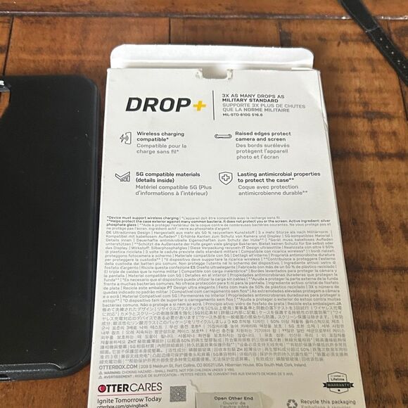 OtterBox Symmetry Black Case for Samsung Galaxy S23+ - Picture 3 of 3